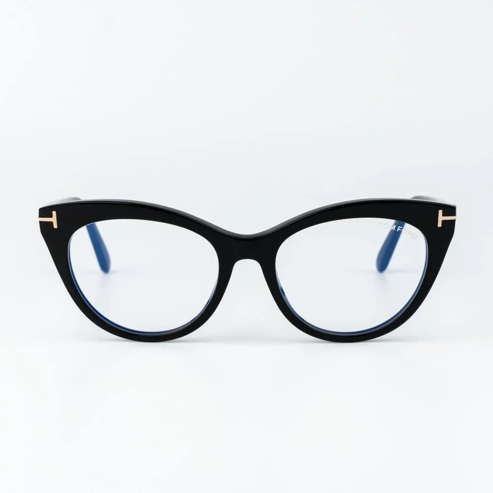 Tom Ford Women Eyeglasses Black Cat Eye FT6091-B 001 NEW AUTHENTIC